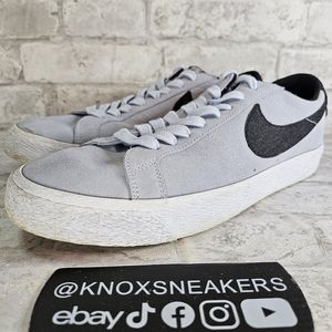 Nike Zoom Blazer Low SB Hydrogen Blue Denim 864347 401 Men's Size 10.5